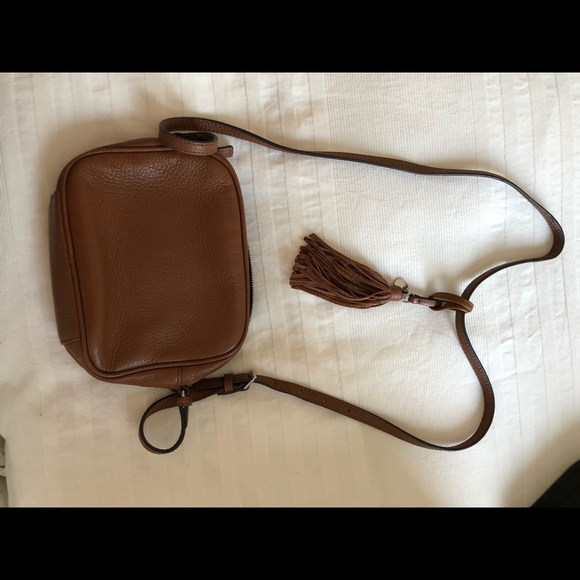 Vince Camuto Alesi Crossbody - Brown Leather - Picture 4 of 7